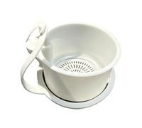 Cestello raccogli alimenti per lavello regolabile | con Push-to-pour Design Kitchen Sink Drain Basket per Doccia Lavaggio Rubinetto RV Drain Clog Pasta Zuppa Macchia Capelli