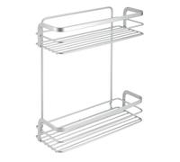 Metaltex serie VIva! - Mensola rettangolare 2 ripiani per bagno - (404814)