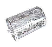 Cestello rotante, cestello per friggere rotante a 360° da 7,08 pollici, cestello rotondo per forno a tamburo per griglia in acciaio inossidabile, accessori per friggitrice ad aria con tamburo rotante