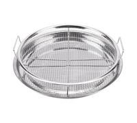 Cestello rotondo in acciaio inox for friggitrice ad aria da 2 pezzi for forno, vassoio for verdure e cestello da 13 pollici, set di cestelli in rete for friggitrice ad aria da forno
