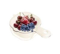 Cestello scolapasta doppio strato da cucina con manico - Cestello scolapasta doppio strato per verdure, ciotola per anguria con colino, pratico rondella per frutti di bosco e pomodori