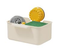 Cestello scolapasta per lavello da cucina, regolabile, organizer per lavello con, per appartamenti, docce e aree di cottura, mantiene i ripiani puliti e asciutti o la pulizia del bancone