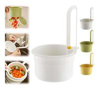 Cestello Scolapiatti Appendibile for Lavello, Cestelli di Scarico Sospesi for Filtrare i Rifiuti della Cucina, Lavare Frutta e Verdura, Cestello Scolapiatti Multifunzione for la Cucina(White,1PC)