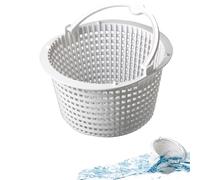 Cestello Skimmer Piscina 19 cm con Manico - Cestello di Ricambio Riutilizzabile per Skimmer per Piscina, Filtro Durevole Facile da Installare, Set di Cestelli Compatti