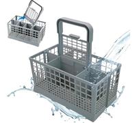 Cestello Universale Porta Posate Per Lavastoviglie, Plastica Resistente Al Calore Maniglia Di Trasporto Rimovibile, Porta Posate Compatibile Con Tutte Le Lavastoviglie