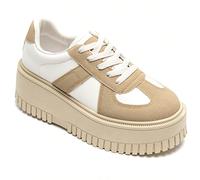 Cesti à plateforme épaisse stile rétro con empiècements contrasti Stile affermativo con cestini à platform épaisse au look rétro revisité. Leur semelle surélevée assicura un disagio ottimale per tutta