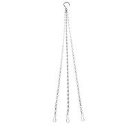 Cesti appesi Catene for cestini sospesi 3 pezzi Argento 40-50 cm(40cm Silver)