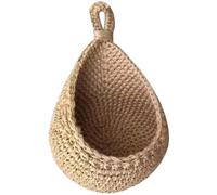 Cesti di Frutta sospesa per la Cucina - Cesto Appeso a Parete Boho da 5, 5x4in, Cestino di Cipolla a Goccia di Cipolla Mano in Tessuto Mano per Frutta