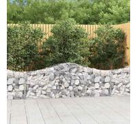 Cesti Gabbioni ad Arco 10 pz 200x30x60/80 cm Ferro Zincato