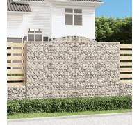 vidaXL Cesti Gabbioni ad Arco 2 pz 300x30x200/220 cm Ferro Zincato