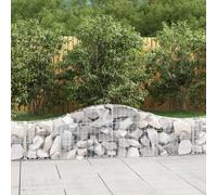 Cesti Gabbioni ad Arco 4 pz 200x30x40/60 cm Ferro Zincato