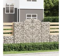 Cesti Gabbioni ad Arco 50 pz 200x50x140/160 cm Ferro Zincato