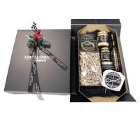 Cesti Natalizi a base di Tartufo - Idea Confezione Regalo GLAUCO - Cesto Natalizio Gastronomico - Pacco Natale con Prodotti Tipici Artigianali - Truffle Gift Idea