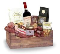 Cesti Natalizi Speciale Italia - Cesto Natalizio Gastronomico Toscana e Dintorni, Confezione Regalo Natale con Prodotti Alimentari Tipici della Regione Toscana, 10 pezzi