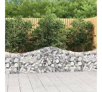 Cesti per gabbioni zincati, 100 x 50 x 50 cm, con filo di 3,5 mm, protezione decorativa dal rumore, cesti in pietra resistenti alla corrosione per giardino, terrazza e limitazione della proprietà