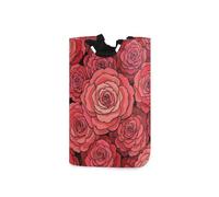 Cesti portabiancheria carini a forma di rosa dei cartoni animati, pieghevoli e impermeabili, con manico robusto per giocattoli, biancheria da letto, 51 l, organizer di tela para ropa