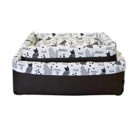 Cestina Cuccia per gatti con cuscino sfoderabile Cat black&white Nasonero Misura 50x38 cm - Cuccia per gatti - 1° ORDINE? scegli lo sconto BZR5 / BZR20 + 200 punti fedeltà