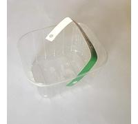 CESTINI CON MANICO VASCHETTE IN PLASTICA PP PER FRUTTA e ORTAGGI - CONTENITORE MANICATO ORTOFRUTTA DA 1kg MUNITO DI FORI ALLA BASE+GADGET (400)