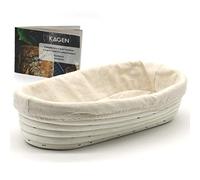 GOURMEO Cestino Lievitazione Pane 500g - 700g - Ovale - 30 x 15 cm -Rattan
