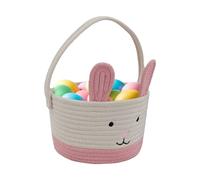 Cestini di Pasqua Artigianato, Cestino Stuffers Uovo di Pasqua, Cestino Pasquale per Bambini con Manico, Cesto Pasquale Caccia alle Uova di Pasqua per Il Riempimento di Caramelle All'Uovo di Pasqua