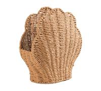 Cestini di stoccaggio in rattan per l'organizzazione - Scatola decorativa di design a conchiglia, scaffali per contenitori in tessuto | Bellissimi asciugamani per ufficio a casa spuntini coperta