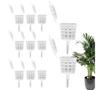 Cestini Fertilizzante - 10 Pezzi Cestini Fertilizzante Con Coperchio,Accessori per Orchidee Piante Grasse e Giardino per Cura e Coltivazione