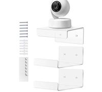 Cestini galleggianti in acrilico - Organizzatore a parete, set di pezzi scaffale di stoccaggio moderno e minimalistico design trasparente accento interno che salva esp