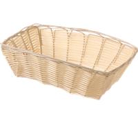 HENDI Cestino portapane rettangolare, cesta per esporre e conservare pane, 225x150x(H) 65mm, polipropilene e struttura in filo metallico
