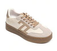 Cestini lifestyle femme - stile rétro en daim et toilet, semelle compensée confort I cestini pour femme combinano lo stile parfaiter vintage e il confort moderno. Concepito in daim et toile respirante