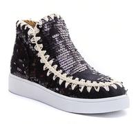 Cestini montanti e paillettes avec couture fantaisie en corde e semelle épaisse Un tocco di stile con un tocco urbain e cestini con montanti e paillettes. La silhouette dell'originale unisce l'ispiraz