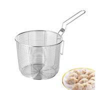 Cestini Per Friggere, Cestini Di Scarico In Acciaio Inossidabile, Cestini Di Scarico Per Friggere, Cestino Multifunzionale Per Friggere Con Manico, Cestini Di Friggere In Rete Rotonda Per Patatine