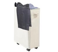 Cestini Per Lavanderia Pieghevoli - Cesto A Rotolamento Sottile, Contenitore Pieghevole Portatile | 42L Organizzatore Di Biancheria Indipendente Con Maniglia, Cestino Per Lavanderia Ad Angolo Stretto