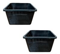 Cestini per piante idroponiche per piante acquatiche Contenitori di drenaggio in rete compatibili con configurazioni DWC NFT e flusso riflusso (2 pezzi)