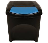 vidaXL Cestini per Rifiuti Impilabili 4 pz Antracite 100 L