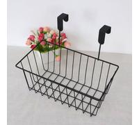 Cestini portaoggetti a griglia con ganci sopra il cestello