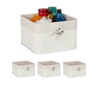Cestini Portaoggetti Decorativi Set Ceste Bagno Camera Contenitori Armadio