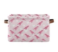 cestini portaoggetti Ghothic T-rex Pastel Pink Cestini pieghevoli e impermeabili per l'organizzazione con manico robusto atorage Decorazione 2 Pezzi per casa guarda ropa para cuarto