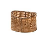 Cestini portaoggetti in Rattan, grandeCesto portabiancheria in Rattan con Design Cavo, Contenitore Multifunzionale per Vestiti sporchi,Cesto portabiancheria in Vimini, 31 * 34 *