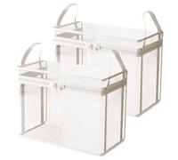 Cestini portaoggetti per bambole | Scatola portaoggetti per animali di peluche | Bauli per bambole in peluche da 2 pezzi | Per soggiorno, area giochi, studio, balcone, dormitorio, appartamento, fattor