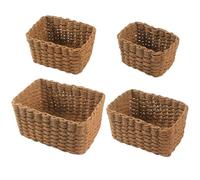 Cestini portaoggetti per scaffali, cesti per giocattoli, 4 pezzi, organizer decorativo per armadio, dispensa, bagno, libreria, cameretta dei bambini, cucina, sotto il , giocattolo