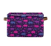 Cestini portaoggetti Romance Style Nilo Rhino pieghevoli e impermeabili cestini dispensa con manico robusto borsa Decore set di 2 per gadget colapsable