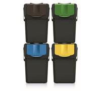 Cestini Raccolta Differenziata Keden 4x25L Nero ISWB25S4-S411