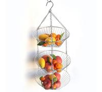 Cestino a cesto sospeso a 3 livelli cestino per verdure per utensili da