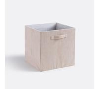 Cestino a cubo pieghevole, velluto a coste, Veloudo Beige TU