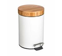 Cestino a pedale 5five Simply Smart Natureo Bianco Naturale 3 L