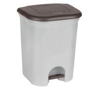 Cestino spazzatura pedale 2x11L argento Keeeper 11536160000NN