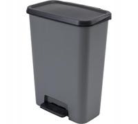Curver Cestino Compatta 50 L Grigio/Nero