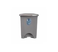Cestino a pedale in plastica - BigBuy Home - 10 l - Grigio - Confezione da 8 - 54x45x28 cm - Multicolore