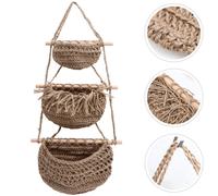 Cestino a tre strati cestino a più livelli cesto vegetale cesto appeso Arcata