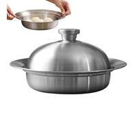 Cestino a vapore - 27x27x16cm in acciaio inossidabile, cesto di vapore da cucina pieghevole, strumento a pentola multi -scopo | di pesce vegetale sano per pasta di aragosta di granchio di mais p